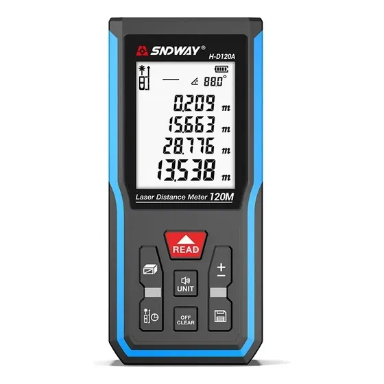 Medidor Distancia Laser 120m Nivel Digital H-d120a Sndway