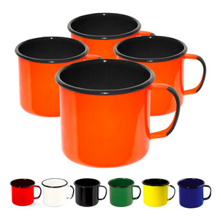 4 Caneca Esmaltada Agata 160ml Ewel Original Indução N6 Café 4 Caneca Esmaltada Agata 160ml Ewel Original Indução N6 Café