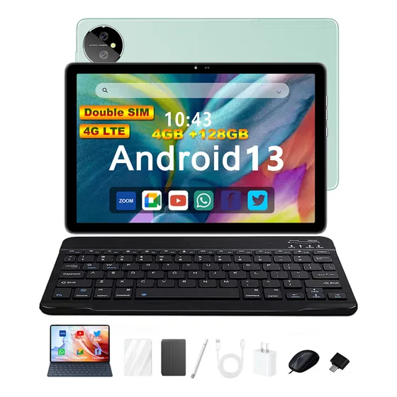 Twl P2 Tablet Android 13 1t+16gb 10.1'' Con Teclado Y Funda