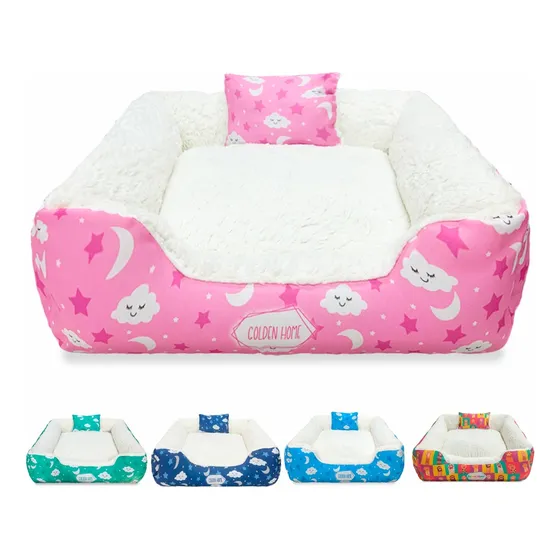 Caminha Cachorro Gato 60x60 Média Sherpa Zíper Impermeável
