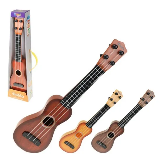 Mini Violao Infantil Semi Profissional Madeira Aprendizagem
