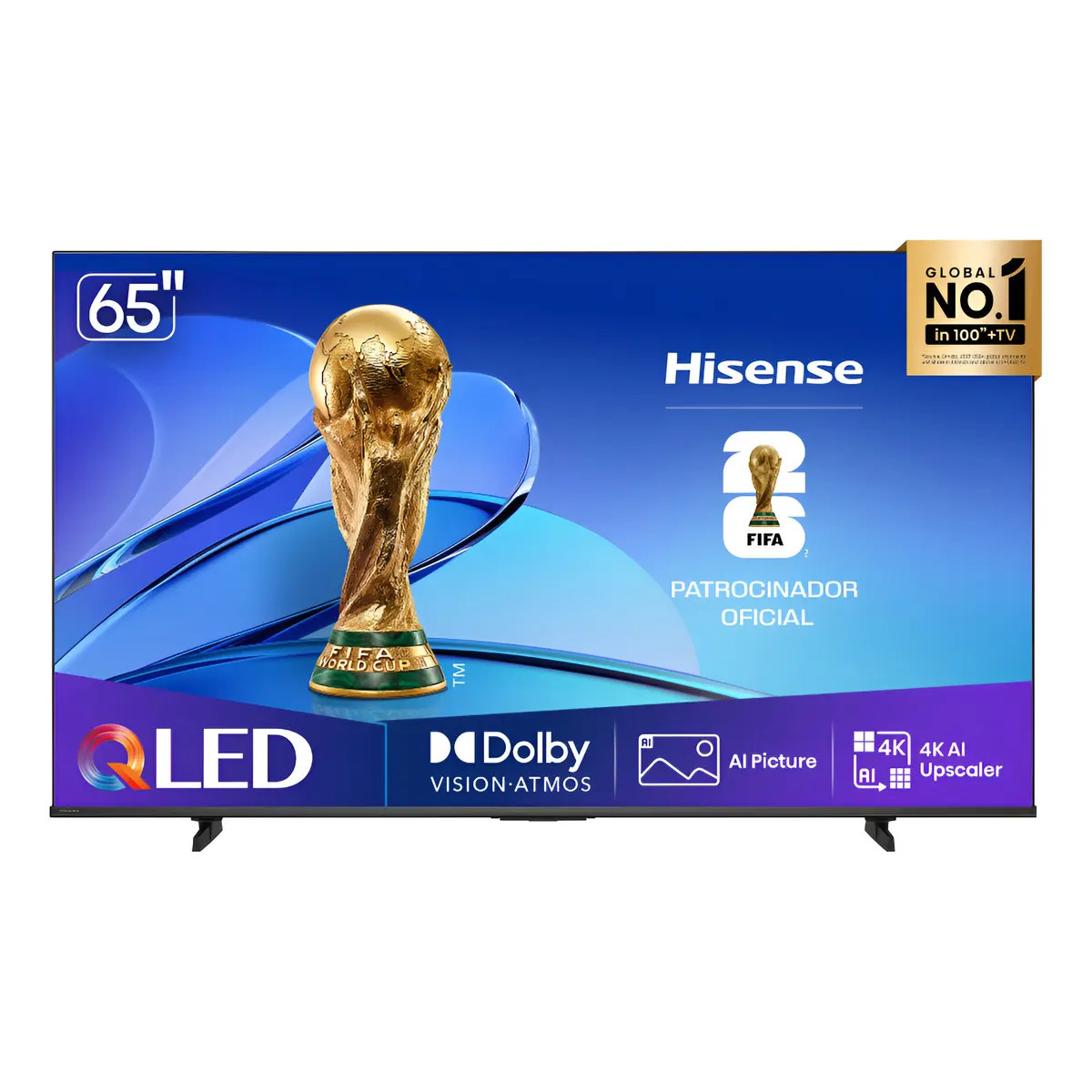 Smart TV Hisense 65" HI QLED 4K com Dolby Vision