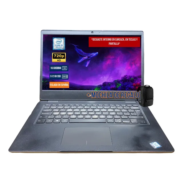 Laptop Dell 3400 I5 8va 8gb 256gb Ssd 14 W10 Pro. *detalle