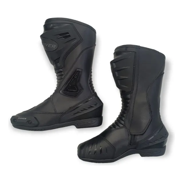 Bota Pista Motociclista Speed Racing Cano Longo Shiver Moto