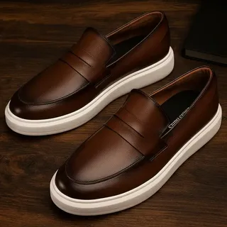 Sapato Loafer Mocassim Couro Comfort Luxo