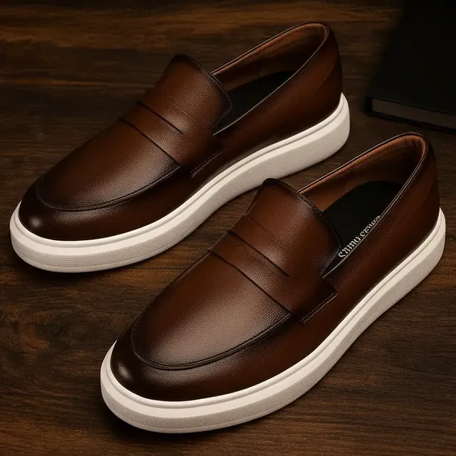 Sapato Masculino Mocassim Loafer Couro Casual Comfort Luxo