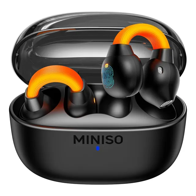 Audifonos Miniso Ms191 Ai Audifonos Traductores Color Negro Bluetooth 6.0 Ows Auriculares Inalambricos Luz Led Deportivos Gamer Audifonos Compatible Con Ios Y Android