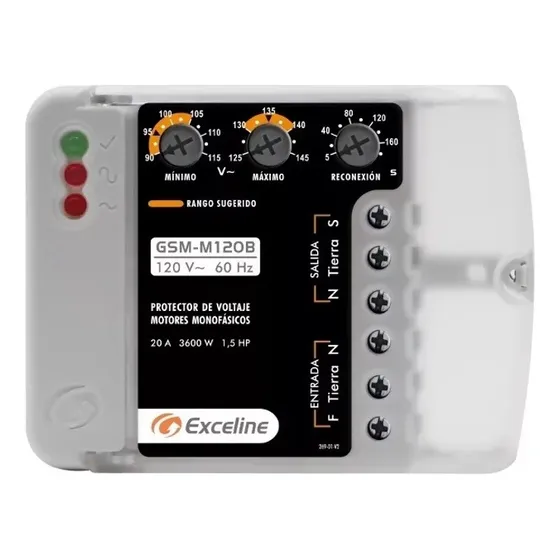 Protector Motores Monofasicos Hasta 1,5 Hp 120vac Exceline
