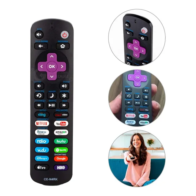 Control Remoto Compatible Con R0ku Decodificador De-0001