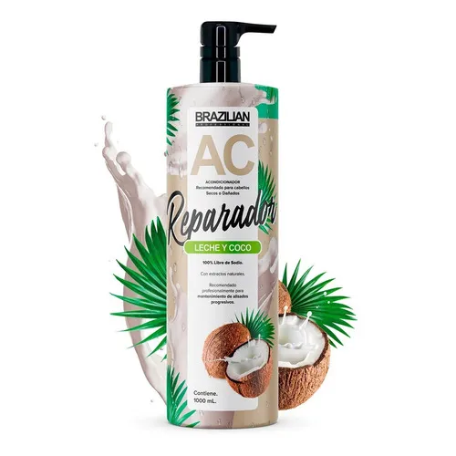 Acondicionador Brazilian Leche Y Coco 1lt. Secos O Dañados