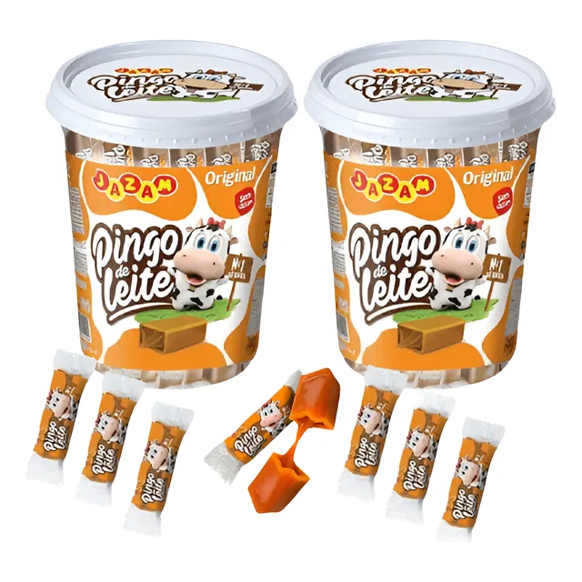 Kit 2 Potes Pingo De Leite Original Jazam 500gr Cada
