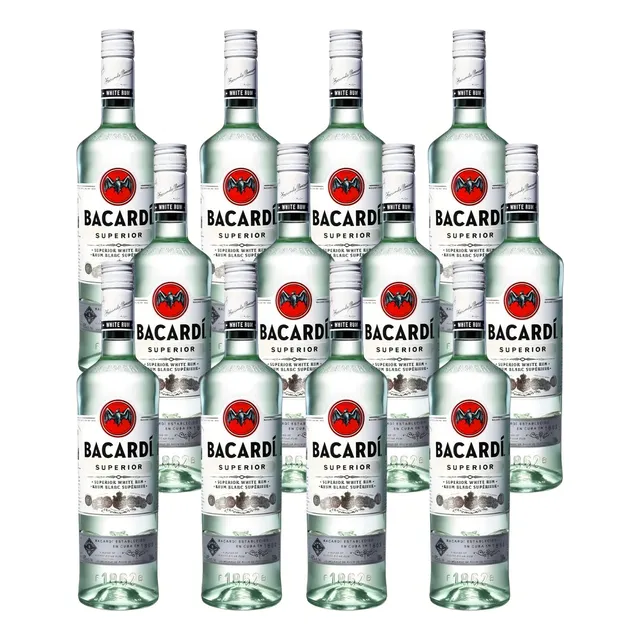 Caja De 12 Bacardí Blanco 980 Ml