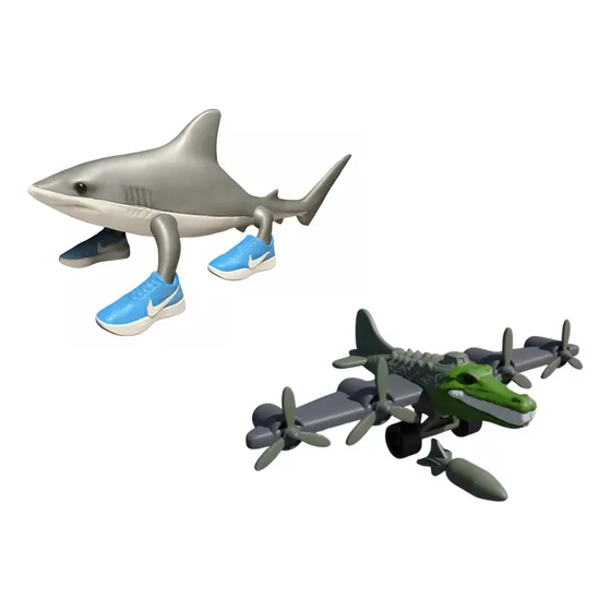 Combo Bombardiro Crocodilo Y Tralalero Tralala Impresion 3d
