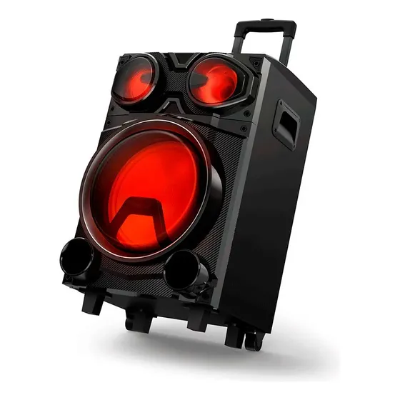 Caixa D Som Bluetooth Philips Party 3308 1000w Com Bateria Cor Preto 127/220v