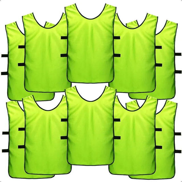 Pack X10 Chalecos Deportivos Petos Para Niños Camiseta Futbo