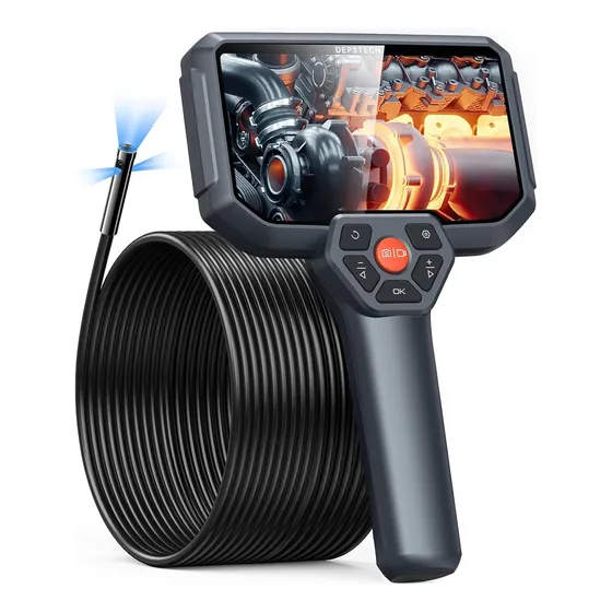 Camara Triple Endoscopio Con Pantalla Y Cable De 15 Mts