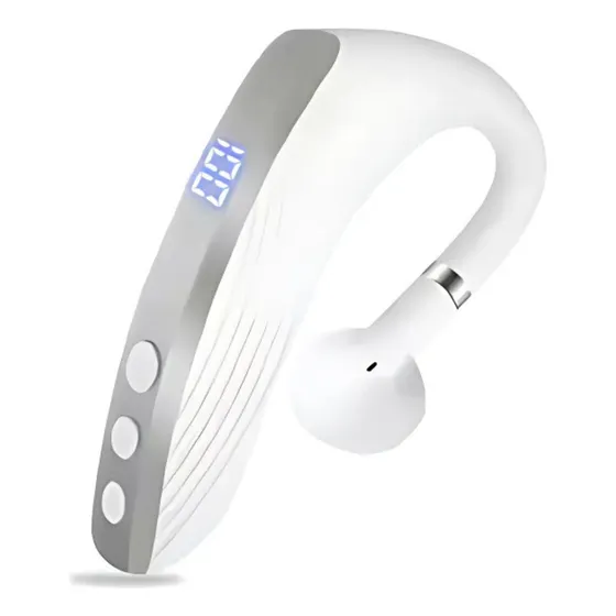 Fone Bluetooth Unilateral 270° Tela Digital Condução Óssea