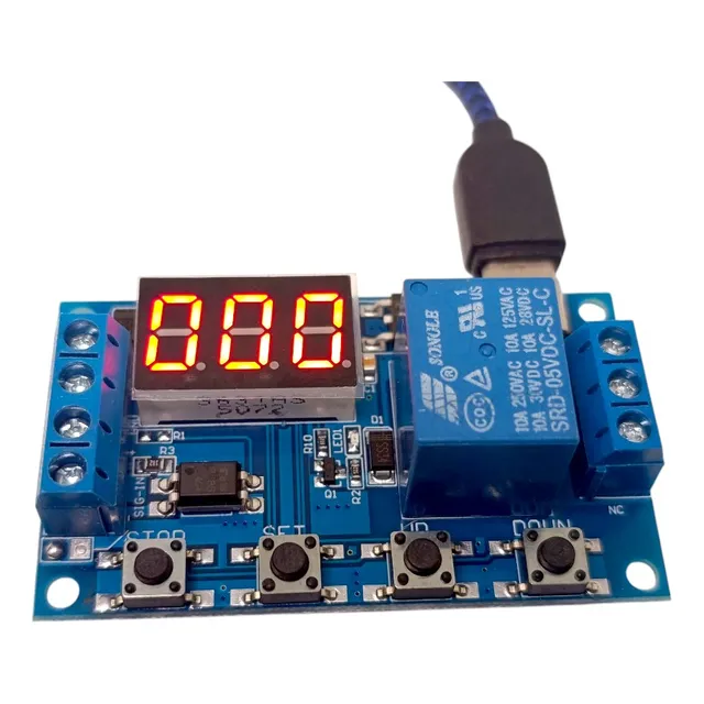 Modulo Rele Temporizador Incubadora Programable 999min Usb C