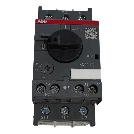 Guardamotor Ms116-32 Con Contacto Auxiliar 1no+1nc Frontal