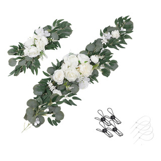 Flores Artificiales Swag Pared Decorativa Boda Arco Flores Flores Artificiales Swag Pared Decorativa Boda Arco Flores