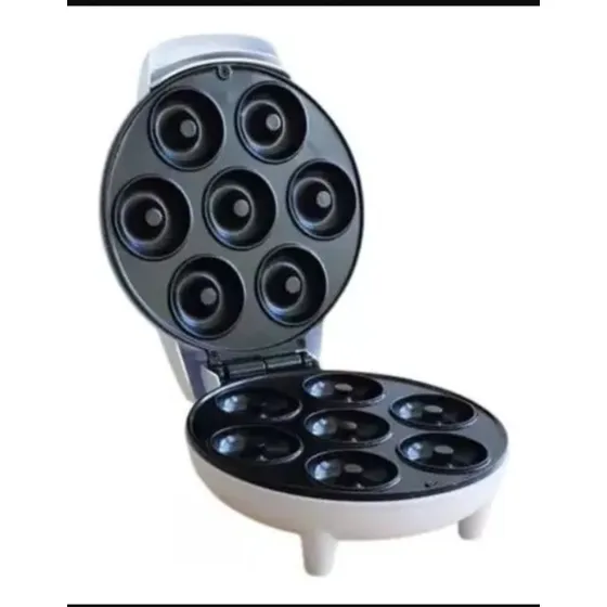 Maquina Para Mini Donas Rosquilla Antiadherente Donuts Maker Color Negro