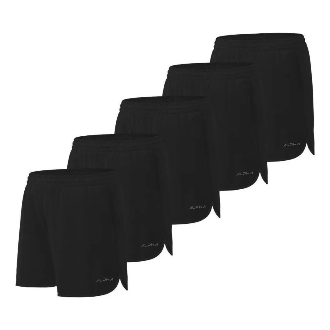 Kit 5 Shorts De Corrida Dry Alpha