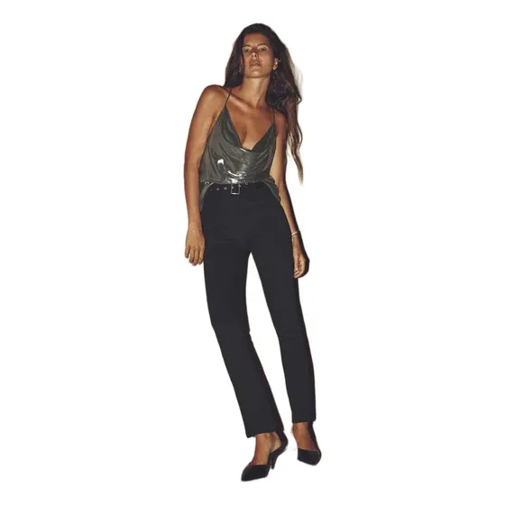 Zara Legging Corte Alto Con Cinturon Para Dama Talla S