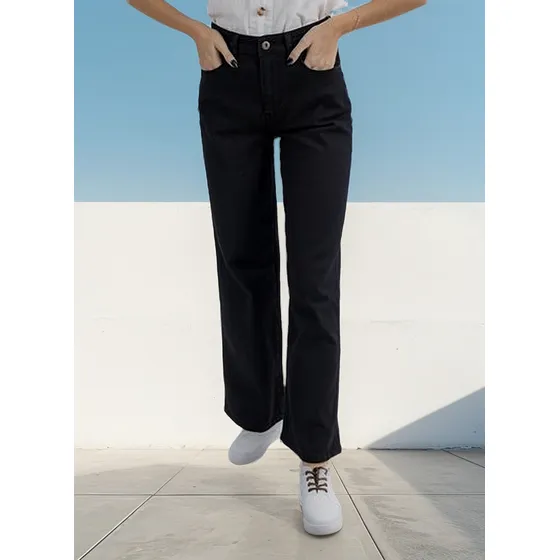 Pantalón Twill Dama Ufo Paris Negro Oferta