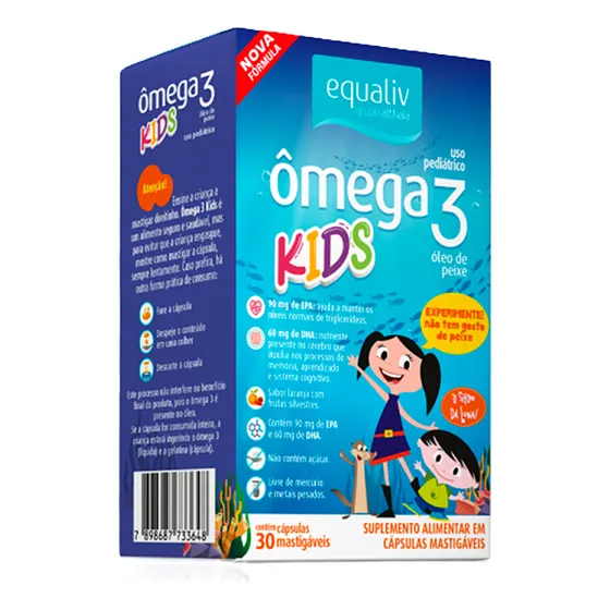 Omega 3 Pro Kids Oil Concentrado Epa E Dha Equaliv - 30caps
