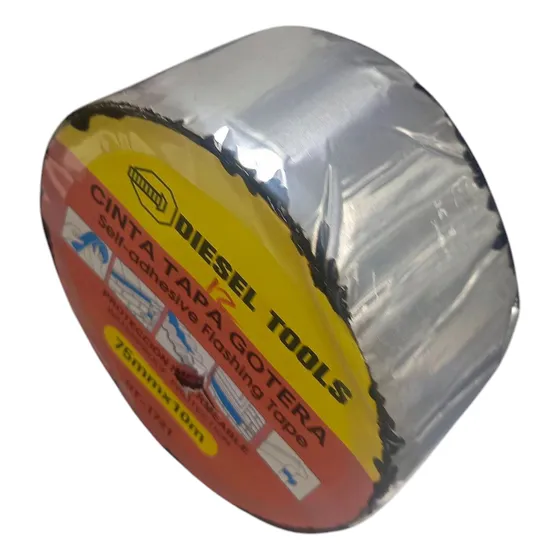Cinta Impermeable Adhesiva Tapa Goteras De Aluminio 75x10m