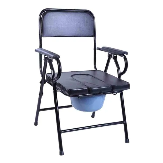 Silla Wc Plegable Con Inodoro Para Personas Mayores Y Baño