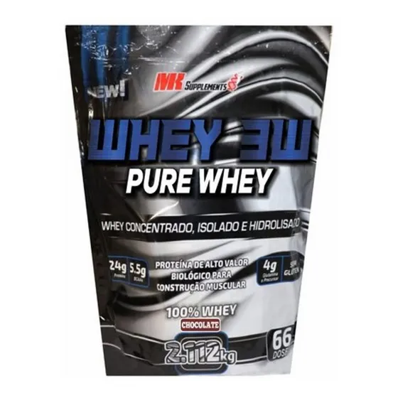 Refil Best Gourmet Whey Pure 100% 2.112kg 3w Mk Suplementos