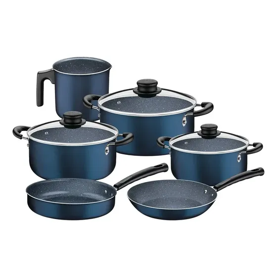 Tramontina Juego De Ollas Max 9 Piezas Azul Azul | Cuotas sin interés