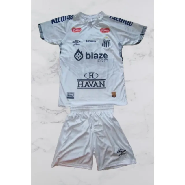 Nuevo Conjunto Santos Brasil Para Niños Dorsal Neymar# 10.