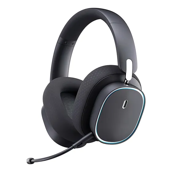 Headset Baseus Gh02 Wireless 2.4 Bluetooth 5.3 Driver 40mm Cor Preto