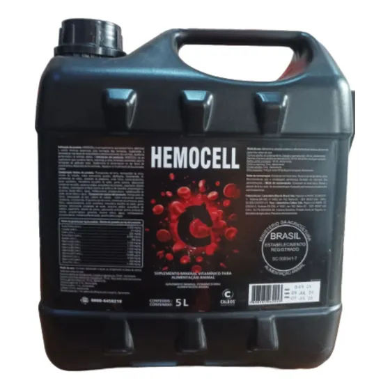 Hemocell Gl 5 Lt - Calbos ( Aumento De Hemácias Em Equinos )