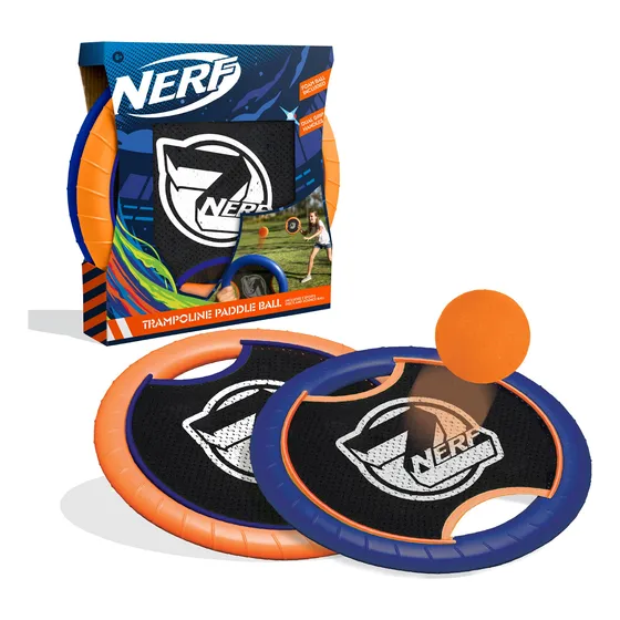 Nerf Juego Bola Paleta Frisbee Para Cama Elastica Interior