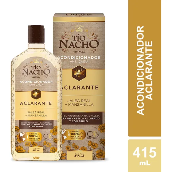 Acondicionador Tío Nacho Aclarante en botella de 415mL