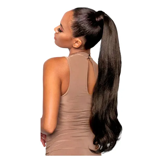 Cola De Caballo Postizo Coleta Aplique Ponytail Térmica 80cm