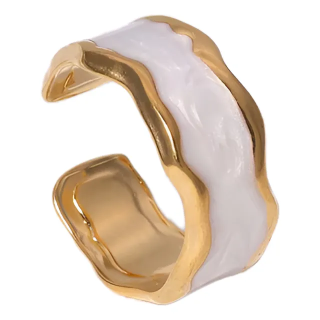 Anillo Dama En Acero Quirúrgico - Dos Colores