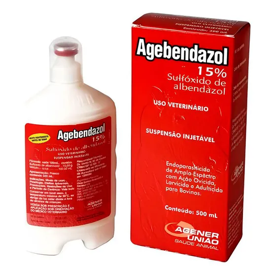 Agebendazol 15% Sulfóxido De Albendazol 500 Ml - Agener