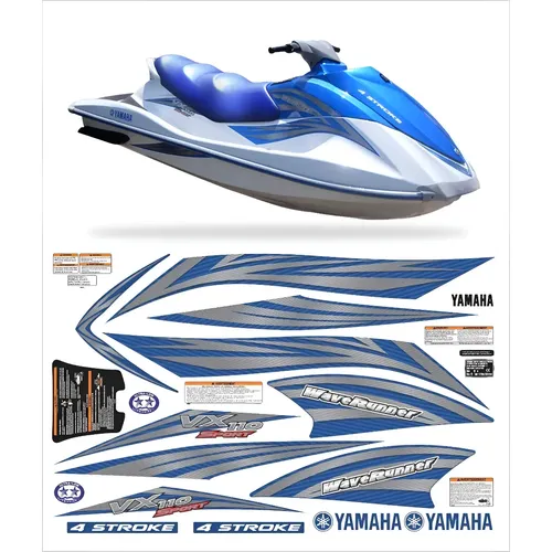 Adesivo Jet Ski Yamaha Xl 700 Wave Runner Verde Ca14819