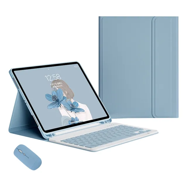Funda Con Teclado Y Ratón Bluetooth Para Galaxy Tab A8 10.5