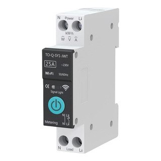 Interruptor Disyuntor Riel Din Wifi Con Medidor De Energia Interruptor Disyuntor Riel Din Wifi Con Medidor De Energia