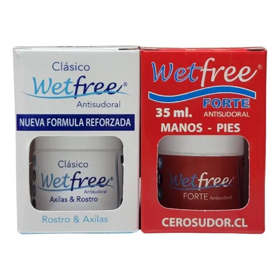 Desodorante Wetfree Pack Clasico + Forte Con Envio Gratis.