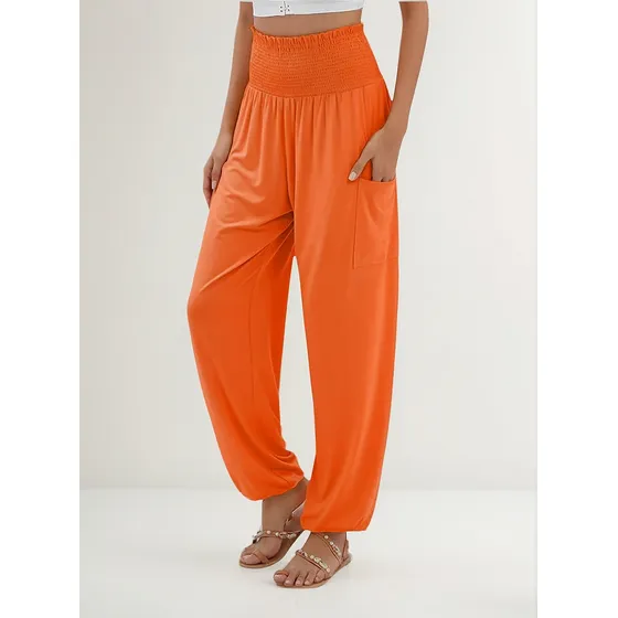 L Pantalón Hippie Boho Yoga Casual Boho Con Bolsillo