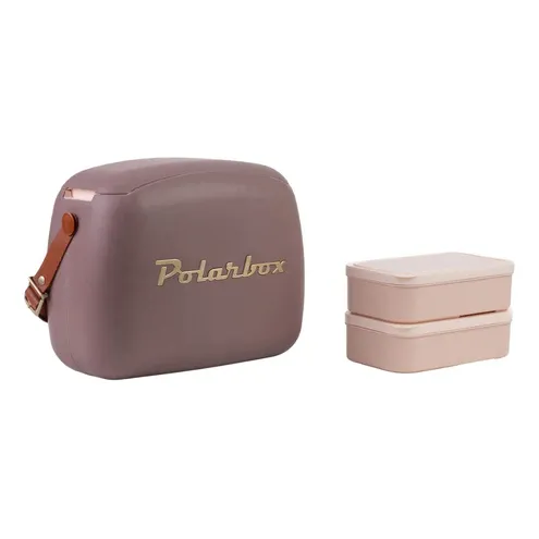 Lonchera   Seis Litros Polarbox + Dos Envases Color Mauve