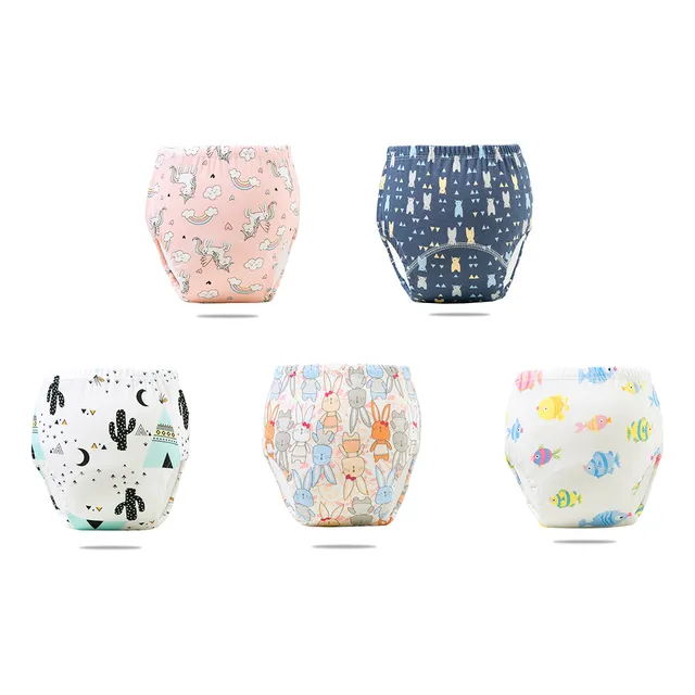Kit De 5 Calzoncillos O Bragas De Entrenamiento Para Bebés Q