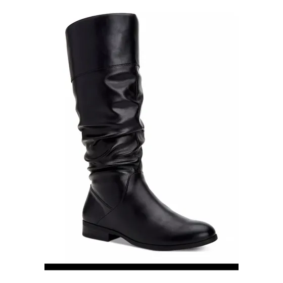 Botas De Media Caña Piel Sintética Lisa Kelimae Para Mujer