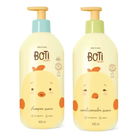 Kit Shampoo E Condicionador Boti Baby 400ml Cada O Boticário